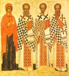 Параскева Пятница,Григорий Богослов,Иоанн Златоуст и Василий Великий