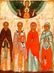 Избранные святые:Варлаам Хутынский, Иоанн Милостивый, мц.Параскева Пятница и Анастасия
