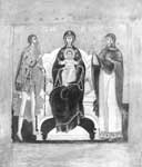 Икона Божией Матери Печерская с предстоящими Никитой-воином и вмц. Анастасией